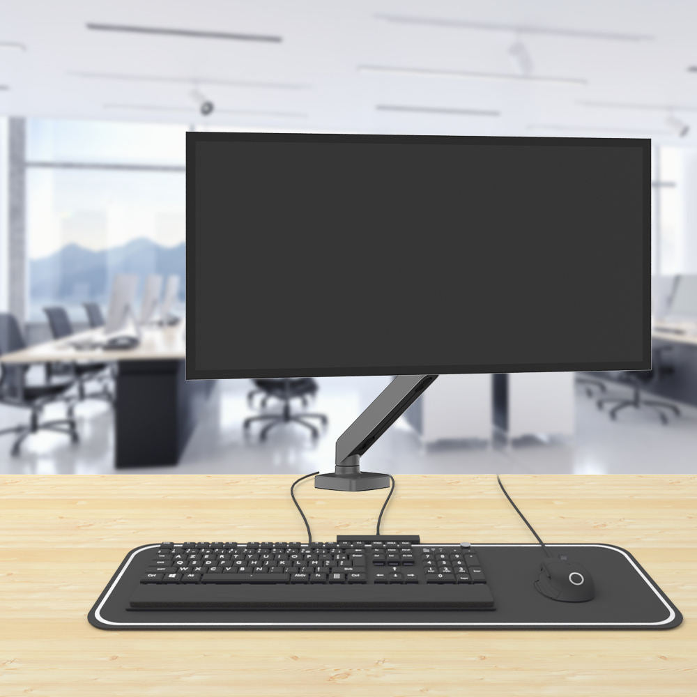 360-degree rotating CHARMOUNT monitor arm portrait to landscape transition