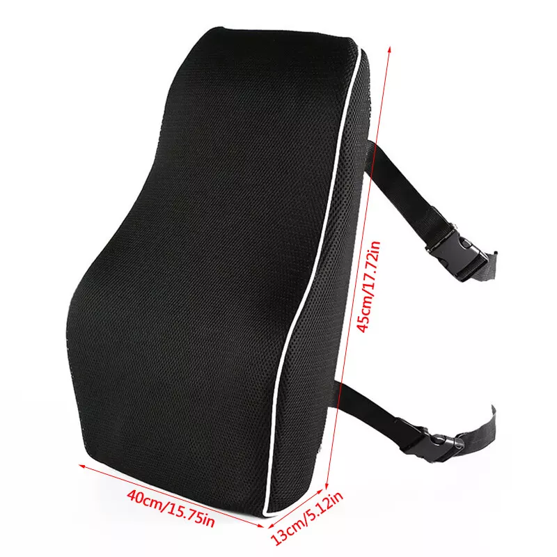 Lumbar support pillow on gaming chair for extended session comfort